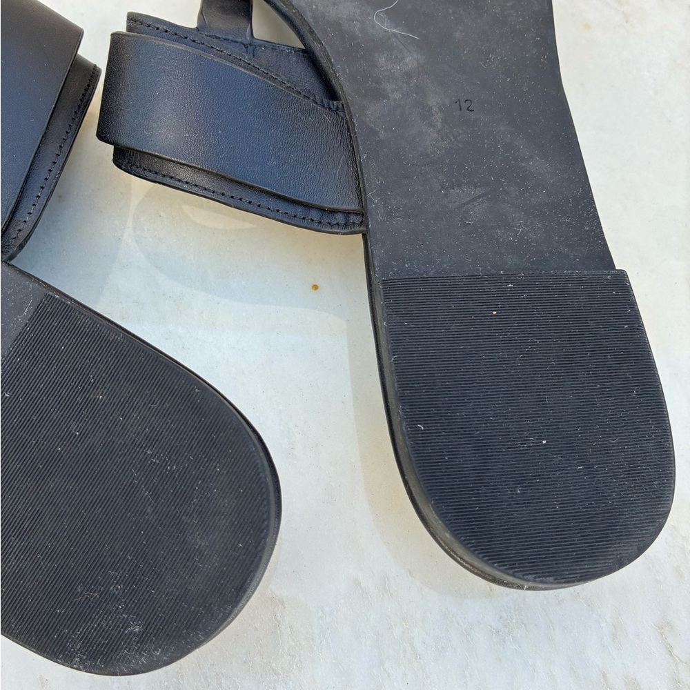 Tory Burch Black Marsden Sandal with gold buckle Worn once - Picture 8 of 9